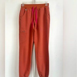 LIKE NEW Figs - Zamora Joggers, Terracotta, XXS Reg, orange/rust